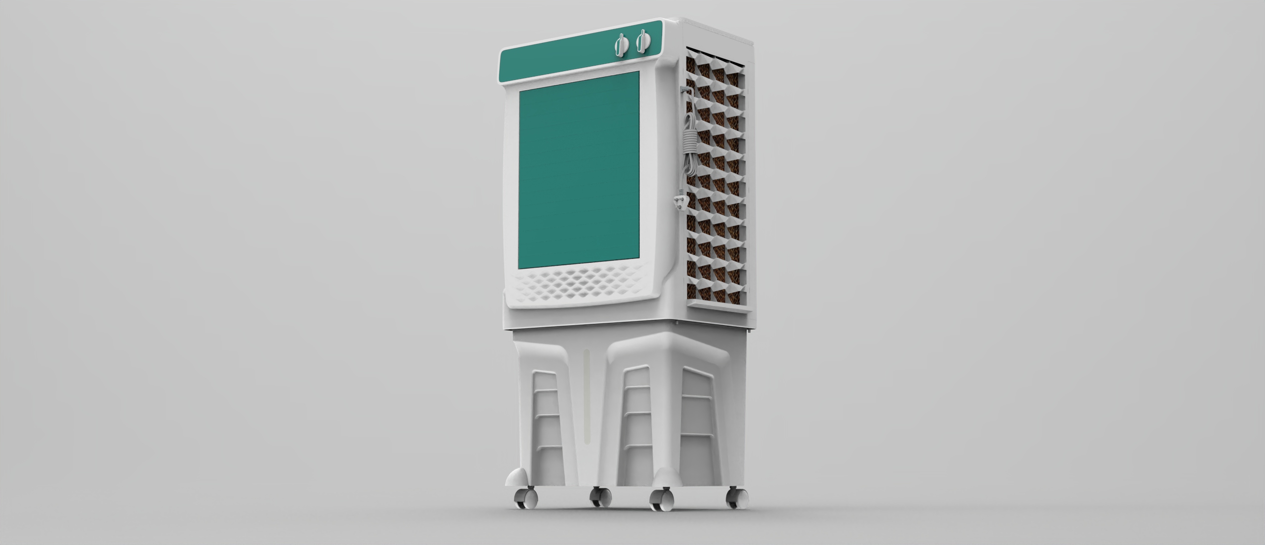 Premium Domestic Air Cooler Design with Innovative Side Grill