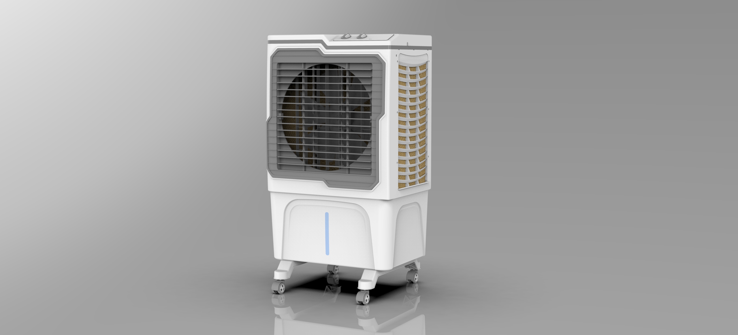 Dual-Chamber Ice Cooling Air Cooler Design